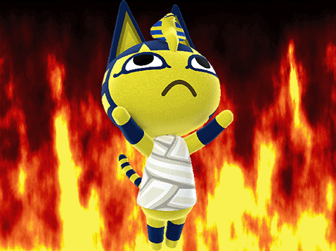 This is what I see every time that one render of Ankha from New Leaf