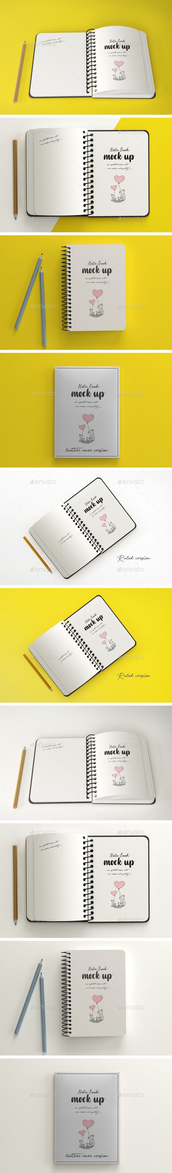 Notebook Mockup PSD. Download here: https://graphicriver.net/item