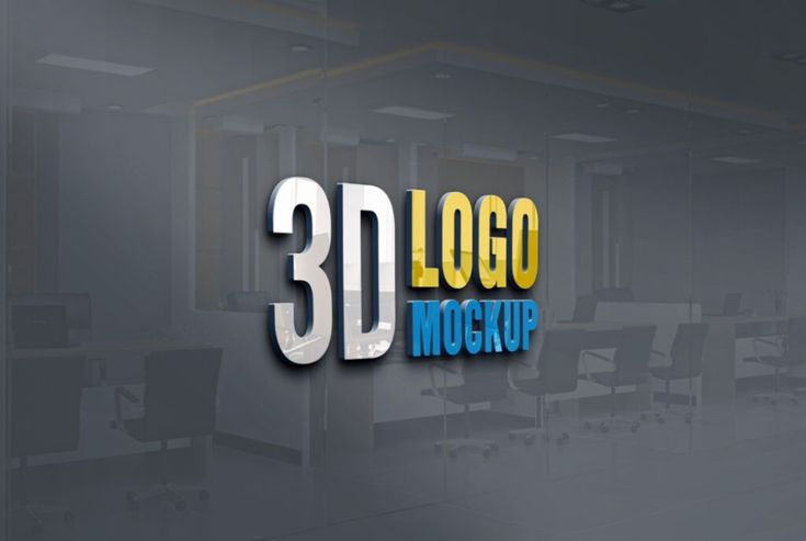 Download this Free PSD File about 3D Logo Mockup best new. Realistic 3d
