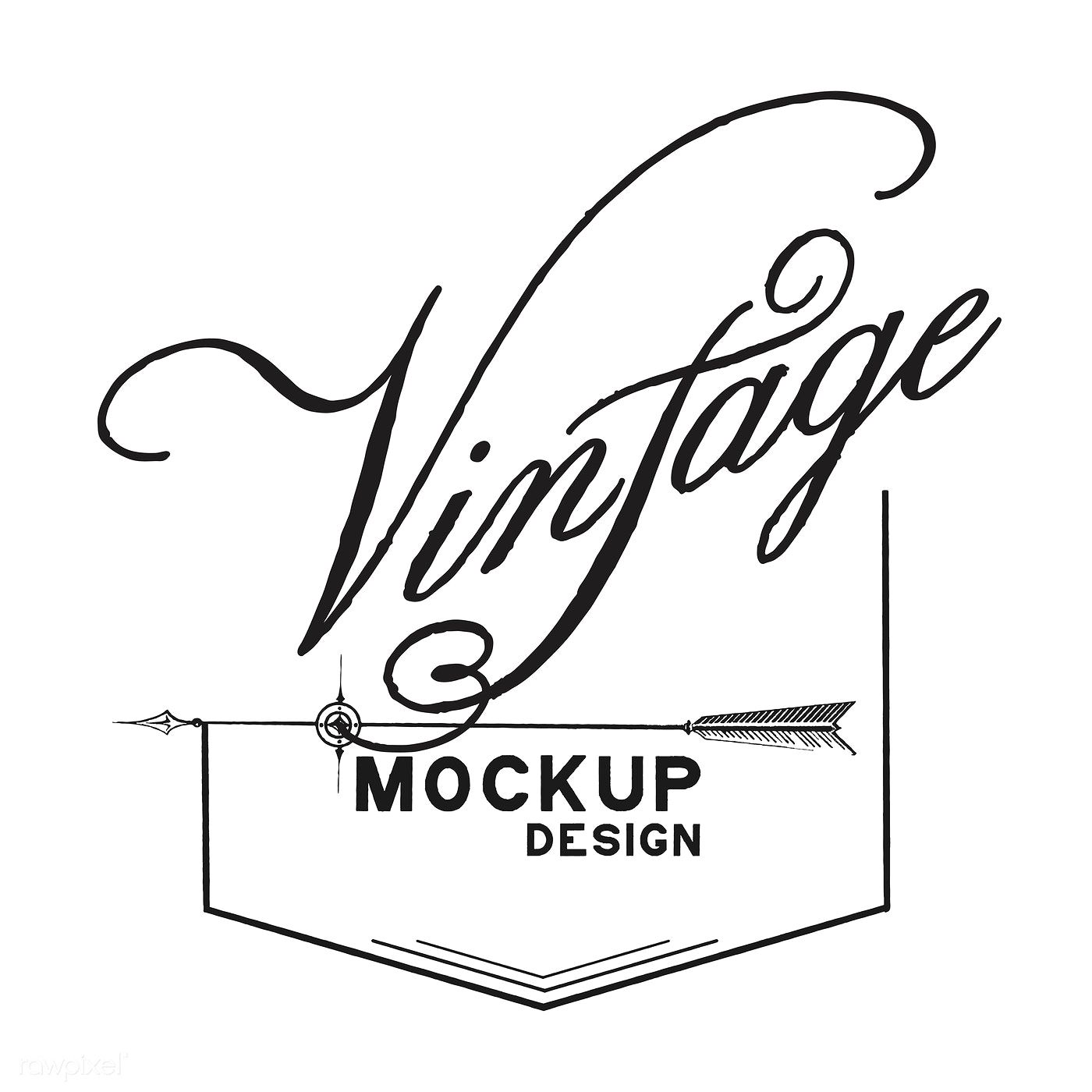 Vintage mockup logo design vector | free image by rawpixel.com / sasi
