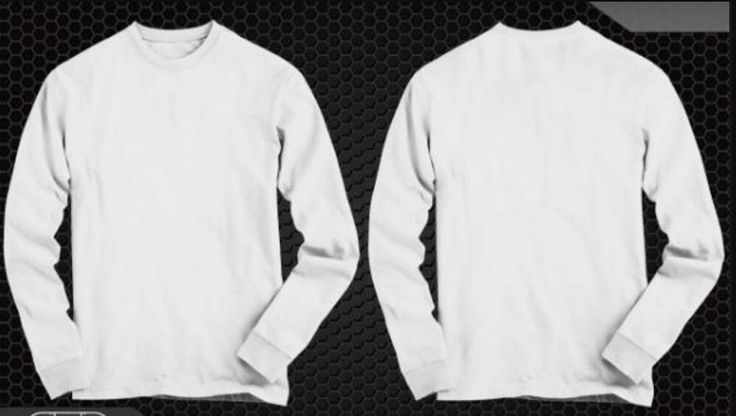 Gambar Baju Polos Warna Putih Depan Belakang - 11 Desain Kaos Lengan